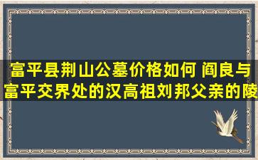 富平县荆山公墓价格如何 阎良与富平交界处的汉高祖刘邦父亲的陵墓为什么是凹的